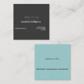 Sharp Business Consultant Assistant Manager Vierkante Visitekaartje (Voorkant / Achterkant)