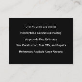 Sharp Construction - Bruin en Zwart Visitekaartje (Achterkant)