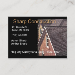 Sharp Construction - Bruin en Zwart Visitekaartje