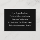 Sharp Construction - Bruin en Zwart Visitekaartje (Achterkant)