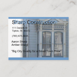 Sharp Construction Visitekaartje