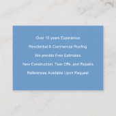 Sharp Construction Visitekaartje (Achterkant)