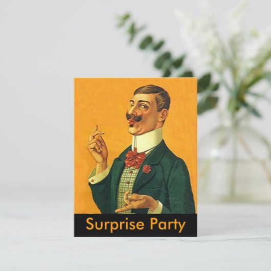 Sharp Dapper Snapper ~ Enterprise Party Invitation Kaart (Staand voorkant)