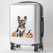 Sharp Dog Guards Halloween Pumpkins Premium Sticker (Koffer)