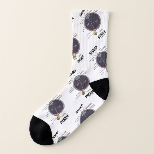 Sharp Eye (I) Inside Anatomical Eyeball Humor Sokken (Links - buitenkant)