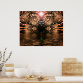 Sharp Focus Fractal Poster (Keuken)