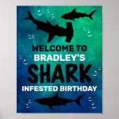 Sharp Geïnfecteerd om het even welke Age Birthday Poster (Voorkant)