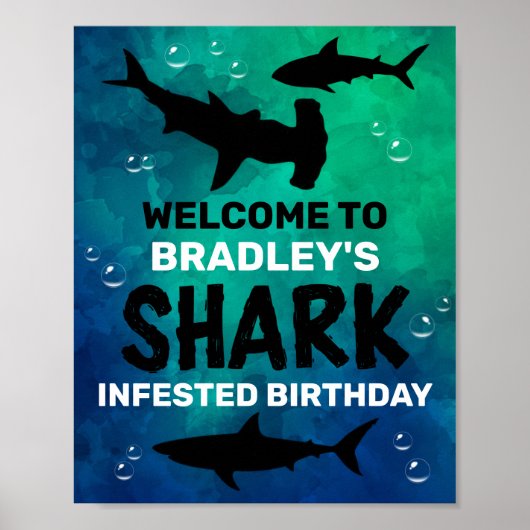 Sharp Geïnfecteerd om het even welke Age Birthday  Poster (Voorkant)