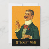 Sharp Gentleman Retirement Party Invitations annou Kaart (Voorkant)