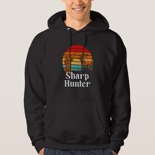 Sharp Hunter Fathers Day Hunting Parents Animal Sh Hoodie (Voorkant)