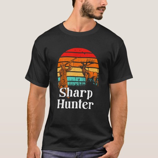 Sharp Hunter Fathers Day Hunting Parents Animal Sh T-shirt (Voorkant)
