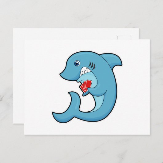 Sharp in Poker met Poker-kaarten Briefkaart (Voorkant / Achterkant)