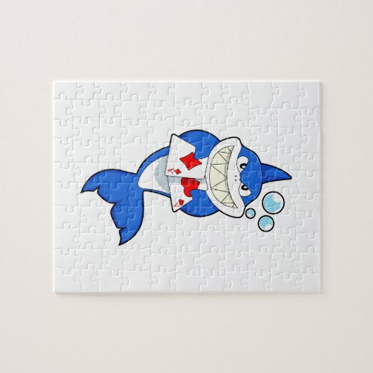 Sharp in Poker met Poker-kaarten Legpuzzel (Horizontaal)