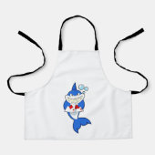 Sharp in Poker met Poker-kaarten Schort (Voorkant)