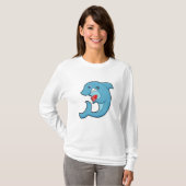 Sharp in Poker met Poker-kaarten T-shirt (Voorkant volledig)