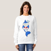 Sharp in Poker met Poker-kaarten Trui (Voorkant volledig)