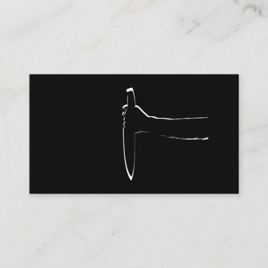 Sharp Knife-kaart Visitekaartje (Voorkant)