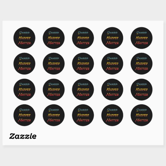 Sharp Knives-Sticker Ronde Sticker (Vel)