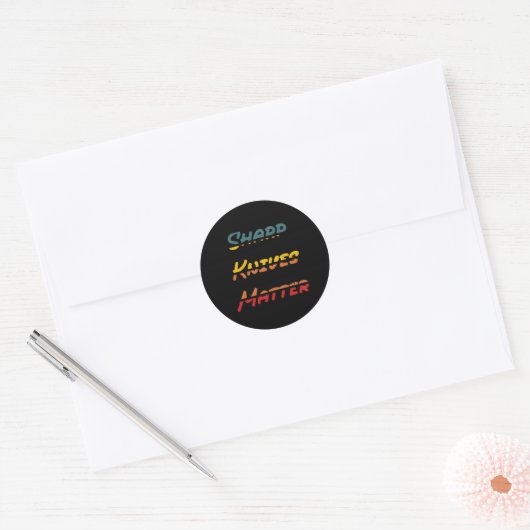 Sharp Knives-Sticker Ronde Sticker (Envelop)