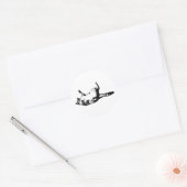 Sharp-Line Tabby Ronde Sticker (Envelop)