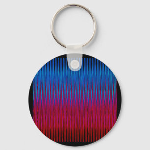 Sharp Lines of Yin Yang Abstraction Art Design Sleutelhanger