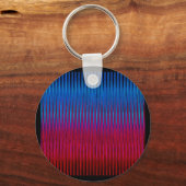 Sharp Lines of Yin Yang Abstraction Art Design Sleutelhanger (Voorkant)