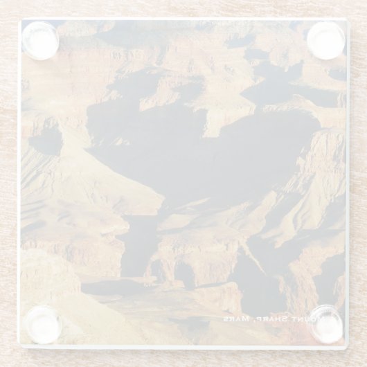 Sharp monteren op Planet Mars Foto Glazen Onderzetter (Achterkant)