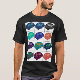 SHARP Multi-color hersenen T-shirt