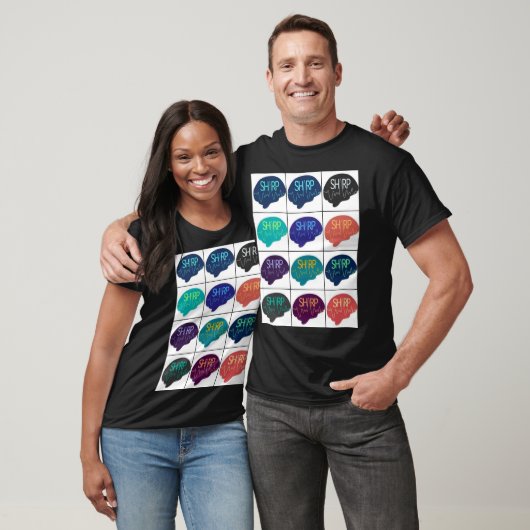 SHARP Multi-color hersenen T-shirt (Unisex)