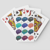 SHARP Multi kleur Brain Speelkaarten (Achterkant)