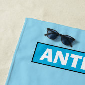 Sharp on the Beach Personalized Beach Towel Strandlaken (In situ)