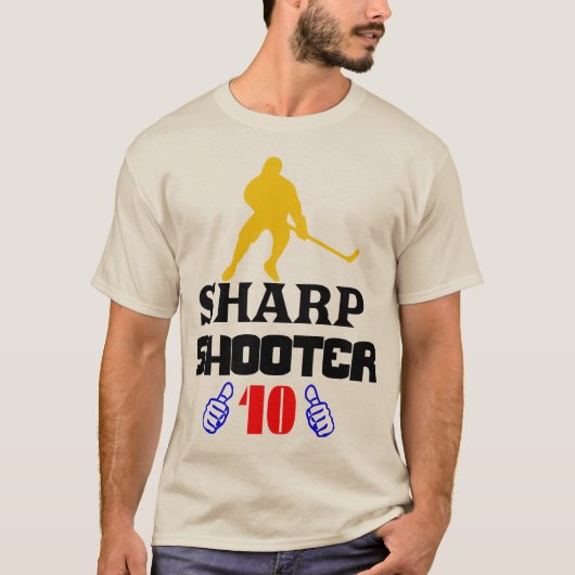 👍Sharp Shooter 10 Amerikaanse Mannen T-shirt (Voorkant)