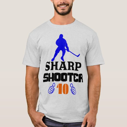 👍Sharp Shooter 10 Amerikaanse Mannen T-shirt (Voorkant)