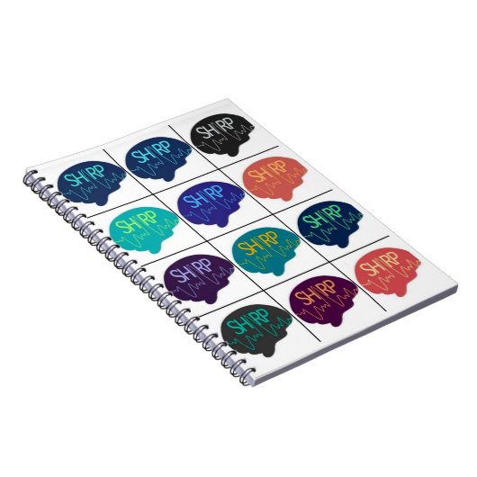 SHARP Spiral Notitieboek Multi Color Brains (Rechterzijde)