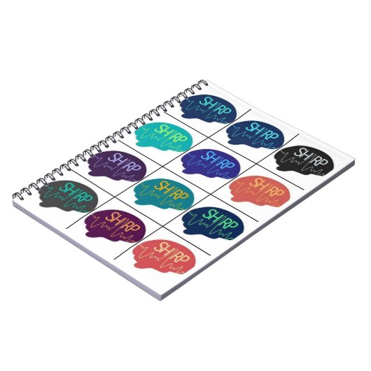 SHARP Spiral Notitieboek Multi Color Brains (Linkerzijde)