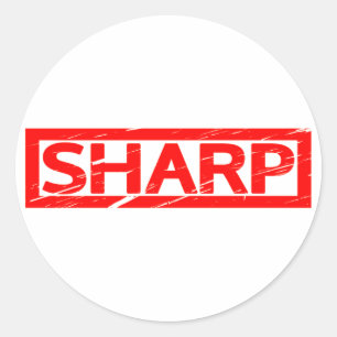 Sharp Stamp Ronde Sticker