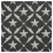 Sharp Starfish Ocean Life Nautical Coastal Black Stof (Swatch)