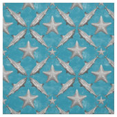 Sharp Starfish Ocean Life Nautical Coastal Blue Stof (Swatch)
