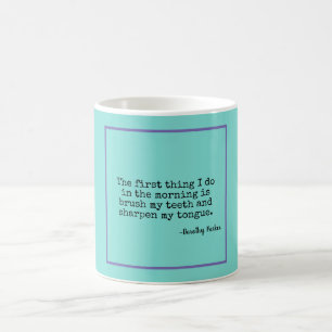 Sharp Tongue Dorothy Parker Quote Koffiemok