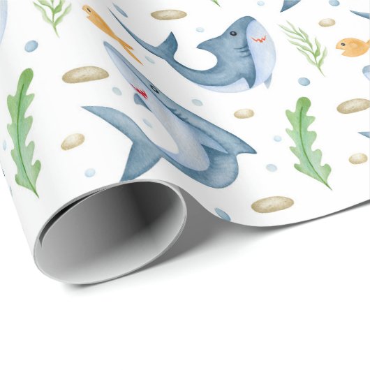 Sharp under the Zee White Gift Wrapping Paper Cadeaupapier (Rol Hoek)