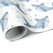 Sharp under the Zee White Gift Wrapping Paper Cadeaupapier (Rol Hoek)