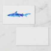 Sharp Waterverf Silhouette Dye Blauwgroen Blue Aqu Visitekaartje (Voorkant / Achterkant)