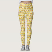 Sharp Yellow #2 potcil School Schrijven Leggings (Voorkant)