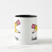 Sharp Yellow #2 potcil School Schrijven Mok (Midden)