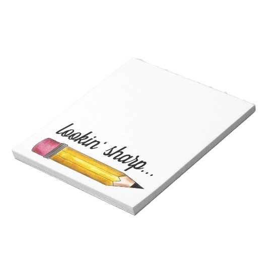 Sharp Yellow #2 potcil School Schrijven Notitieblok (Linkerzijde)