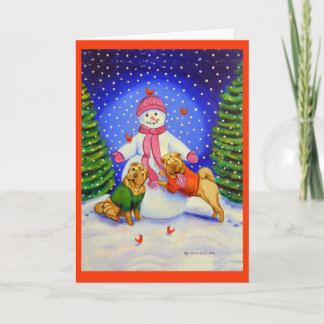 SharPei Christmas Wenskaarten Feestdagen Kaart