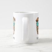 Sharpei in zonnebrillen | Jouw namen toevoegen Grote Koffiekop (Achterkant)