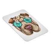 Sharpei in zonnebrillen magneet (Rechterzijde)