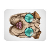 Sharpei in zonnebrillen magneet (Horizontaal)