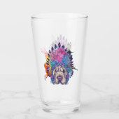 Sharpei Native American Indian Chief Glas (Achterkant)